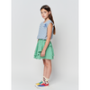 bobo choses vichy woven ruffle skirt green