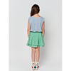 bobo choses vichy woven ruffle skirt green