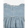 bobo choses stripes ruffle baby dress blue