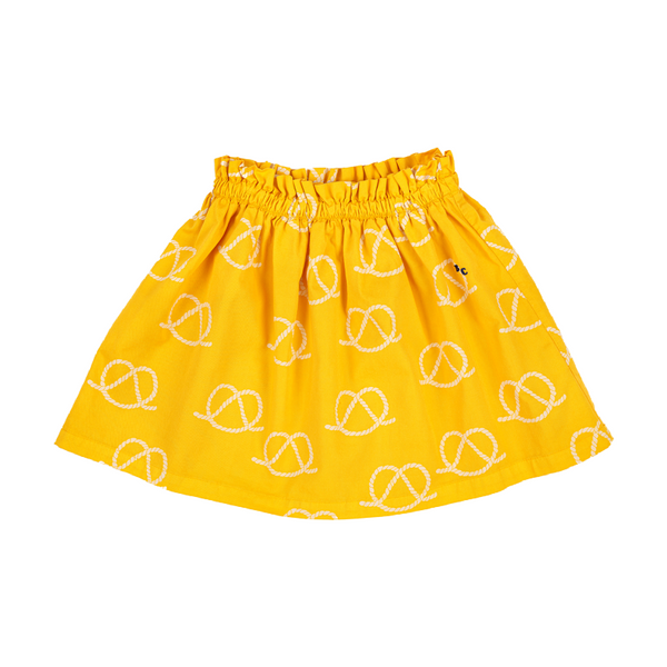 bobo choses sail rope all over woven skirt yellow