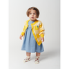 bobo choses vichy knitted cardigan yellow