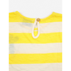 bobo choses stripes ruffle t-shirt yellow