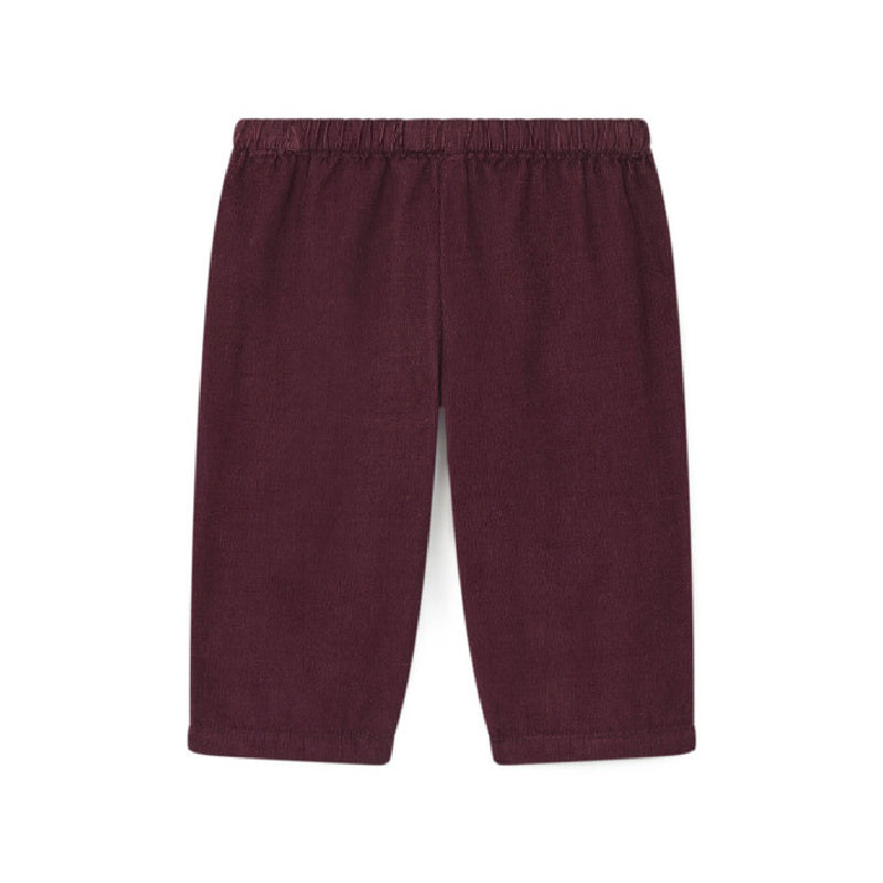 bonton futur corduroy baby pants merlot