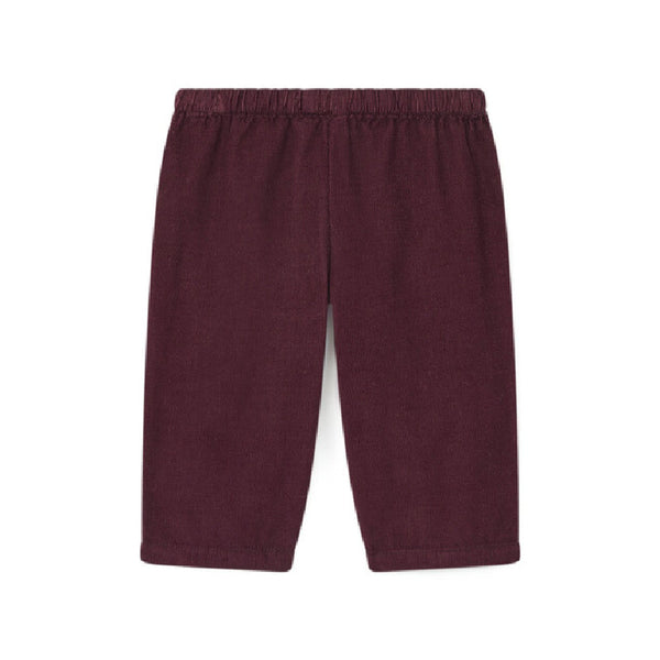 bonton futur corduroy baby pants merlot