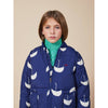 bobo choses braid swan neck warmer, children's cold weather accessories, knit blue