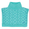 bobo choses braid swan neck warmer, children's cold weather accessories, knit blue 