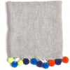 cabbages & kings ny double wrap infinity pom scarf grey - kodomo scarf - children's clothing in boston, cabbages & kings - bobo choses, atsuyo et akiko, belle enfant, mamma couture, moi, my little cozmo, nico nico