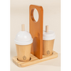 coco village wooden coffee maker set