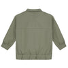 gray label collar jacket moss
