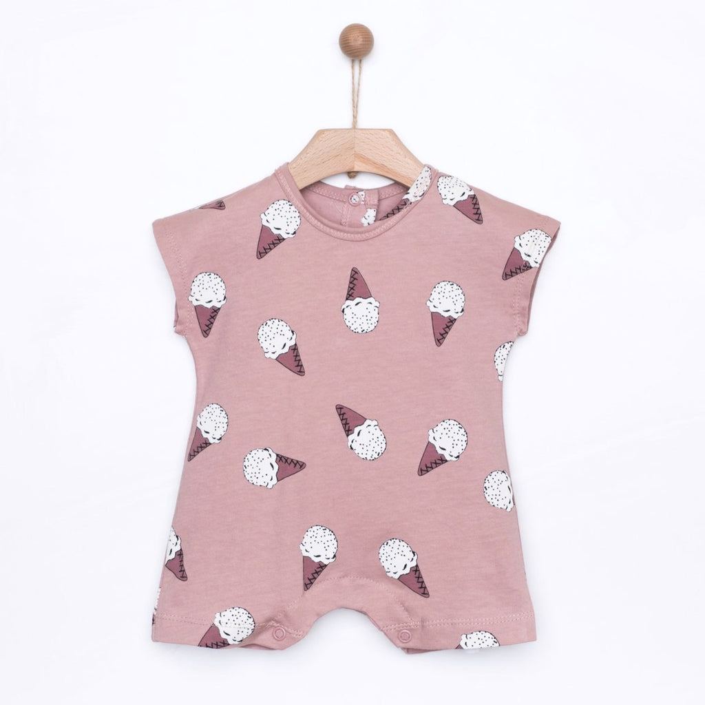 yell-oh cornetti baby bodysuit dusty pink, soft styles for baby free shipping kodomo boston