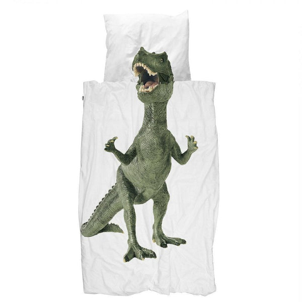 snurk dinosaur duvet cover set, fun children bedding