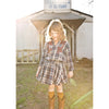 morley mona skirt greater blue - kodomo boston, plaid skirts for kids, midi skirts for kids