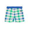 finger in the nose poolboy swim trunks mild blue checkers