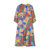 finger in the nose rosybeach long dress multicolor power