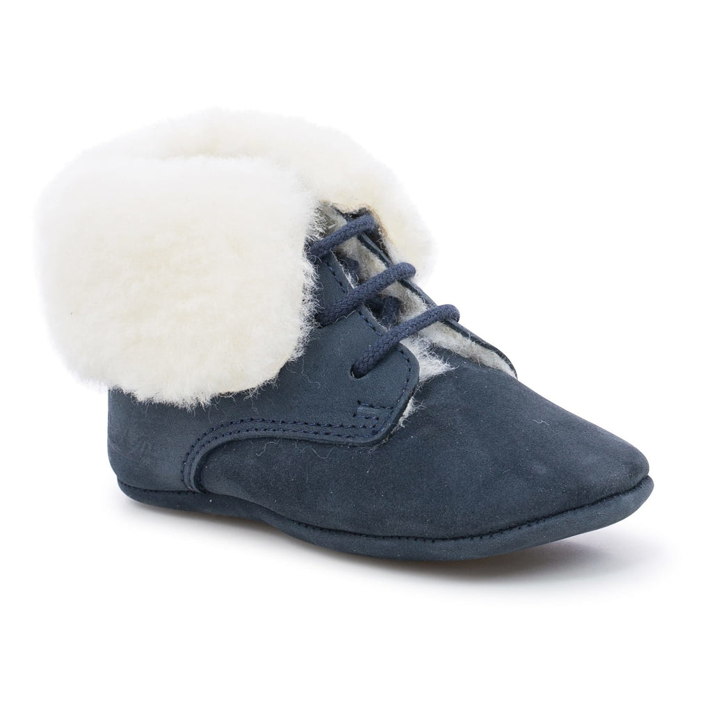 pom d'api first fur marine - kodomo boston, baby shoes, fast shipping