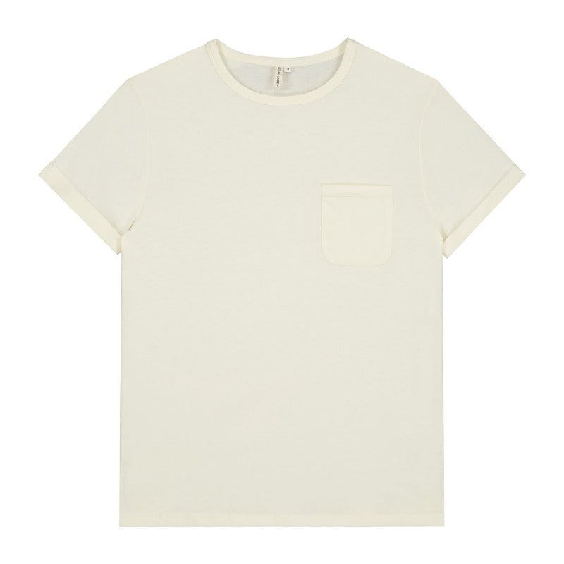 gray label adult s/s pocket tee cream