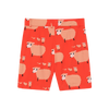 the animals observatory pig kids pants red