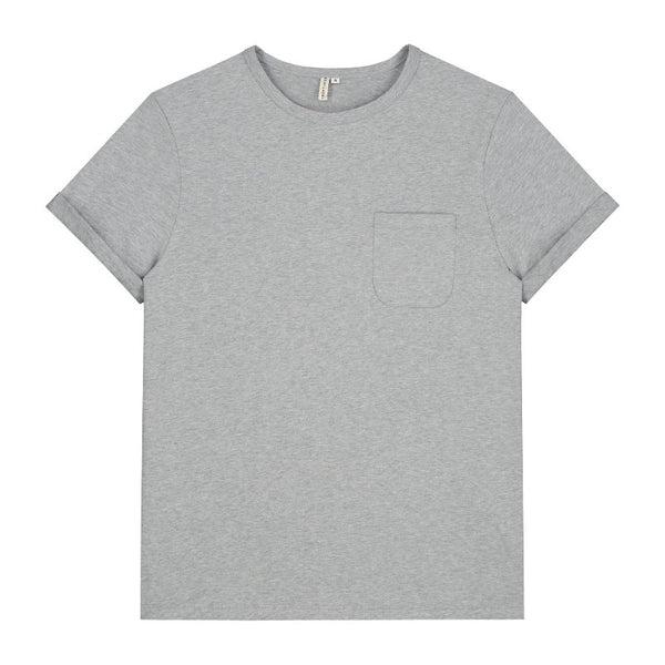 gray label adult s/s pocket tee grey melange