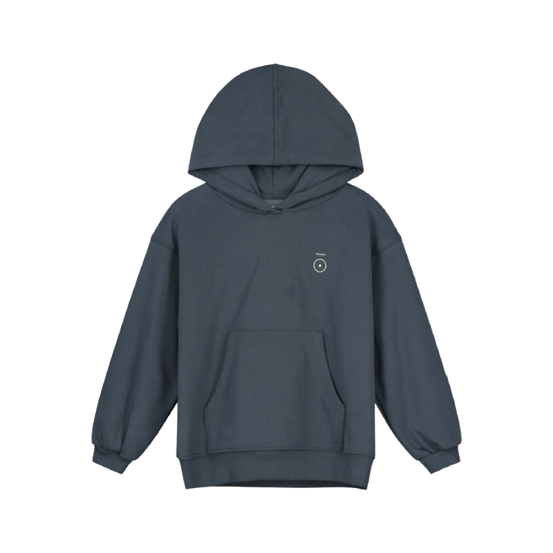gray label hoodie blue grey