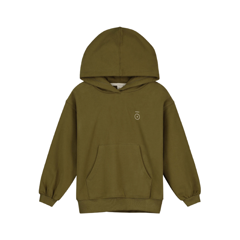 gray label hoodie olive green