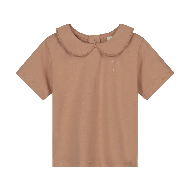 gray label baby collar tee biscuit