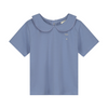 gray label baby collar tee lavender