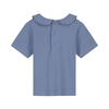 gray label baby collar tee lavender