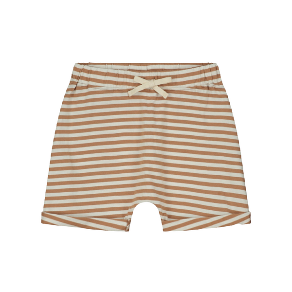 gray label striped shorts biscuit/off white