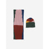 bobo choses color block neck warmer & beanie set, kid's knit accessories