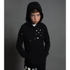 nununu deconstructed hoodie black