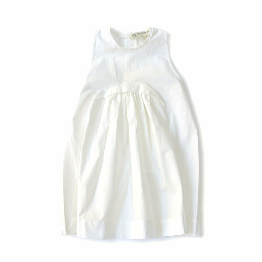 treehouse alva sleeveless dress white - kodomo boston, fast shipping.