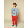 kids on the moon sailor t-shirt blue