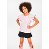 kids on the moon marina ruffle top pink