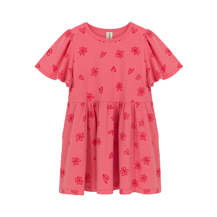 kids on the moon flora rouge dress pink