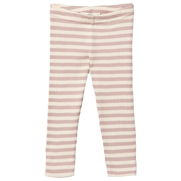 marmar copenhagen faded rose stripped leggings - kodomo