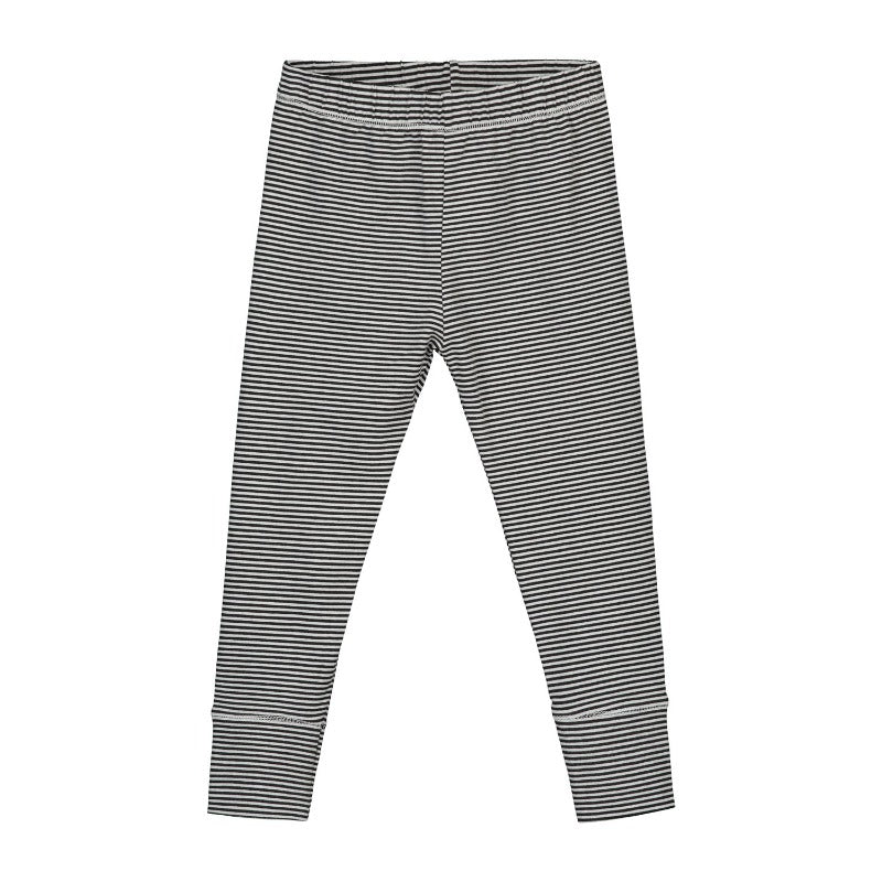 gray label, leggings, nearly black /cream, slim fit bottoms with elastic waist