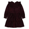simple kids leo ruffle dress berry
