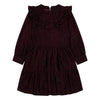 simple kids leo ruffle dress berry, special occasion kids dresses at kodomo boston free shipping