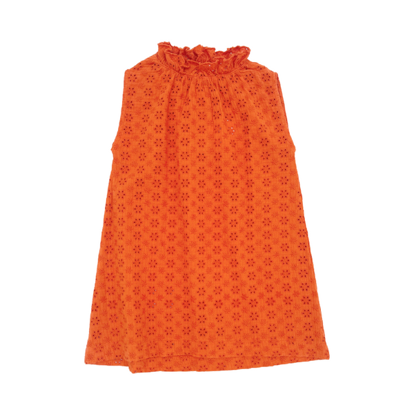 long live the queen broderie dress orange