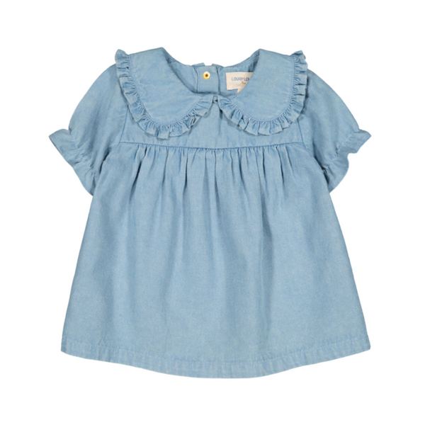 louis louise twiggy baby dress chambray