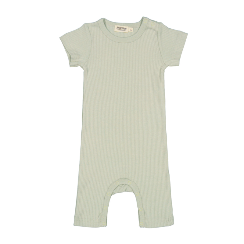 marmar copenhagen short sleeve romper white sage