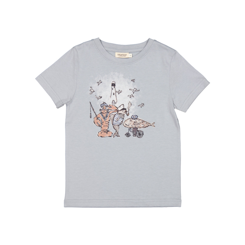 marmar copenhagen ted t-shirt blue stone