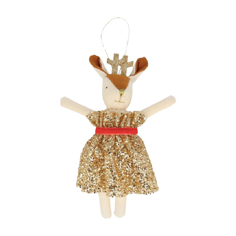 meri meri felt tree decoration mrs reindeer