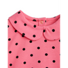 mini rodini polka dot ss collar tee pink