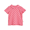 mini rodini polka dot ss collar tee pink