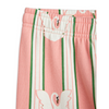 mini rodini swan aop sweatpants pink waist detail