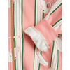 mini rodini swan aop zip hoodie pink detail