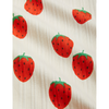 mini rodini strawberries aop newborn leggings off white