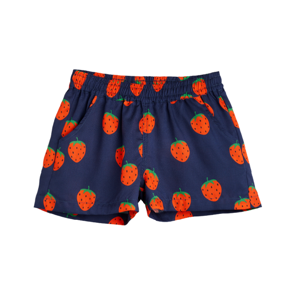 mini rodini strawberries woven shorts blue