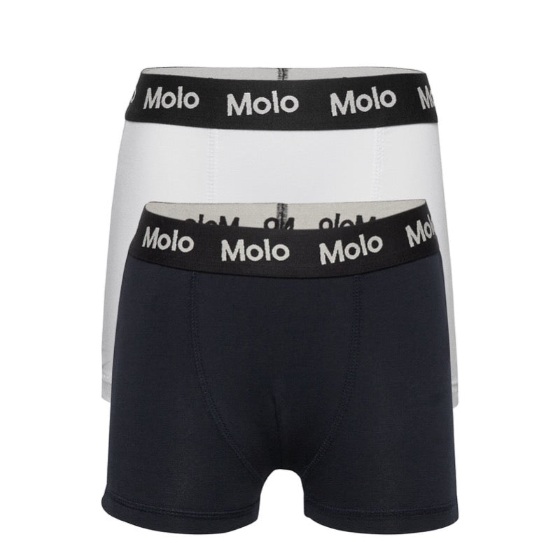 molo justin 2-pack boy's boxershorts dark navy